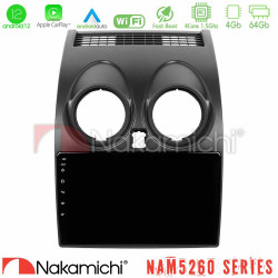 Nakamichi NAM5260 Series 4Core Android12 4+64GB Nissan Qashqai J10 Navigation Multimedia Tablet 9 Με Carplay -amp; Android Auto