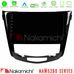 Nakamichi NAM5260 Series 4Core Android12 4+64GB Nissan Qashqai J11 (AUTO A/C) Navigation Multimedia Tablet 10 Με Carplay -amp; Android Auto