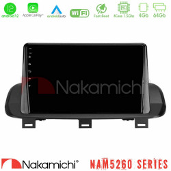Nakamichi NAM5260 Series 4Core Android12 4+64GB Nissan Qashqai J12 -amp; X-Trail T33 Navigation Multimedia Tablet 10 Με Carplay -amp; Android Auto