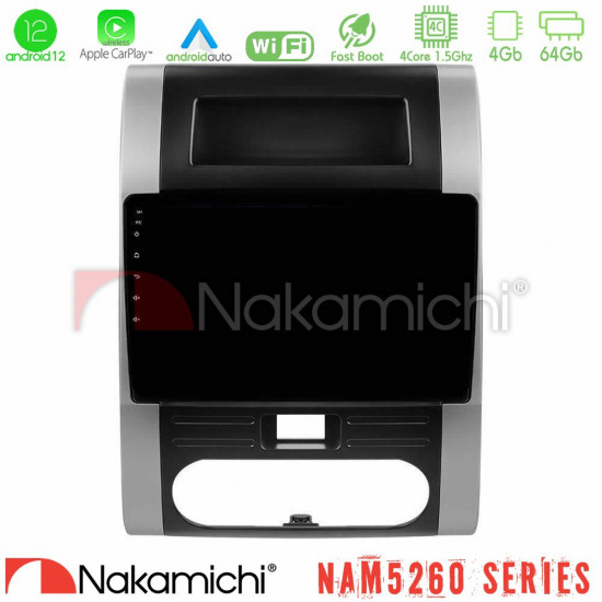 Nakamichi NAM5260 Series 4Core Android12 4+64GB Nissan X-Trail T31 Navigation Multimedia Tablet 10 Με Carplay -amp; Android Auto Nakamichi NAM5260 Series 4Core Android12 4+64GB Nissan X-Trail T31 Navigation Multimedia Tablet 10 Με Carplay -amp; Android Auto