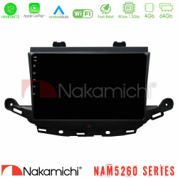 Nakamichi NAM5260 Series 4Core Android12 4+64GB Opel Astra K 2015-2019 Navigation Multimedia Tablet 9 Με Carplay -amp; Android Auto