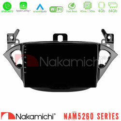 Nakamichi NAM5260 Series 4Core Android12 4+64GB Opel Corsa E/Adam Navigation Multimedia Tablet 9 Με Carplay -amp; Android Auto