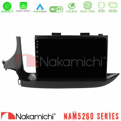 Nakamichi NAM5260 Series 4Core Android12 4+64GB Opel Mokka 2016-2020 Navigation Multimedia Tablet 9 Με Carplay -amp; Android Auto