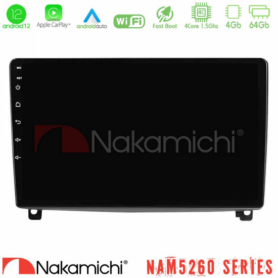 Nakamichi NAM5260 Series 4Core Android12 4+64GB Peugeot 407 Navigation Multimedia Tablet 9 Με Carplay -amp; Android Auto Nakamichi NAM5260 Series 4Core Android12 4+64GB Peugeot 407 Navigation Multimedia Tablet 9 Με Carplay -amp; Android Auto