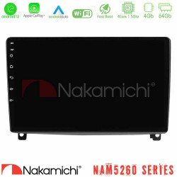 Nakamichi NAM5260 Series 4Core Android12 4+64GB Peugeot 407 Navigation Multimedia Tablet 9 Με Carplay -amp; Android Auto
