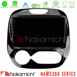 Nakamichi NAM5260 Series 4Core Android12 4+64GB Renault Captur 2013-2019 (Auto AC) Navigation Multimedia Tablet 9 Με Carplay - Android Auto