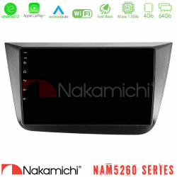 Nakamichi NAM5260 Series 4Core Android12 4+64GB Seat Altea 2004-2015 Navigation Multimedia Tablet 9 Με Carplay - Android Auto