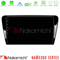 Nakamichi NAM5260 Series 4Core Android12 4+64GB Skoda Octavia 7 Navigation Multimedia Tablet 10 Με Carplay - Android Auto