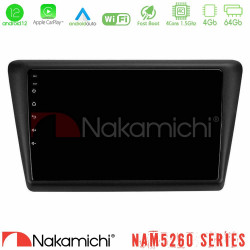 Nakamichi NAM5260 Series 4Core Android12 4+64GB Skoda Rapid 2013-2017 Navigation Multimedia Tablet 9 Με Carplay - Android Auto