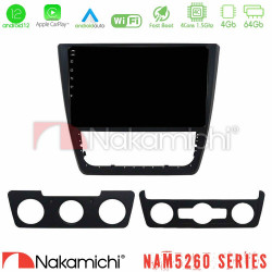 Nakamichi NAM5260 Series 4Core Android12 4+64GB Skoda Yeti 2009-gt; Navigation Multimedia Tablet 10 Με Carplay - Android Auto