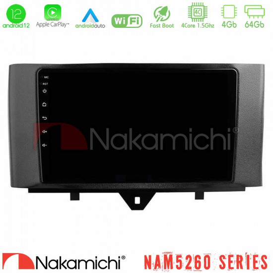 Nakamichi NAM5260 Series 4Core Android12 4+64GB Smart 451 Facelift Navigation Multimedia Tablet 9 Με Carplay - Android Auto Nakamichi NAM5260 Series 4Core Android12 4+64GB Smart 451 Facelift Navigation Multimedia Tablet 9 Με Carplay - Android Auto