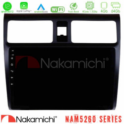 Nakamichi NAM5260 Series 4Core Android12 4+64GB Suzuki Swift 2005-2010 Navigation Multimedia Tablet 10 Με Carplay - Android Auto