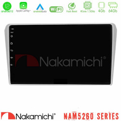 Nakamichi NAM5260 Series 4Core Android12 4+64GB Toyota Avensis T25 02/2003–2008 Navigation Multimedia Tablet 9 Με Carplay - Android Auto