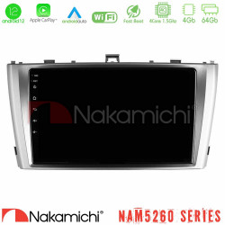 Nakamichi NAM5260 Series 4Core Android12 4+64GB Toyota Avensis T27 Navigation Multimedia Tablet 9 Με Carplay - Android Auto