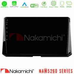 Nakamichi NAM5260 Series 4Core Android12 4+64GB Toyota Corolla 2019-2022 Navigation Multimedia Tablet 9 Με Carplay - Android Auto