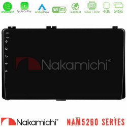 Nakamichi NAM5260 Series 4Core Android12 4+64GB Toyota Corolla/Auris 2017-2019  Navigat-ion Multimedia Tablet 9 Με Carplay - Android Auto