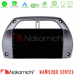 Nakamichi NAM5260 Series 4Core Android12 4+64GB Toyota RAV4 2001 - 2006 Navigation Multimedia Tablet 9 Με Carplay - Android Auto