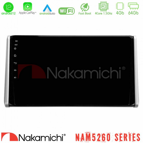 Nakamichi NAM5260 Series 4Core Android12 4+64GB Toyota RAV4 2019-2023 Navigation Multimedia Tablet 10 Με Carplay - Android Auto Nakamichi NAM5260 Series 4Core Android12 4+64GB Toyota RAV4 2019-2023 Navigation Multimedia Tablet 10 Με Carplay - Android Auto