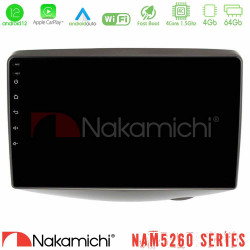 Nakamichi NAM5260 Series 4Core Android12 4+64GB Toyota Yaris 1999 - 2006 Navigation Multimedia Tablet 9 Με Carplay - Android Auto