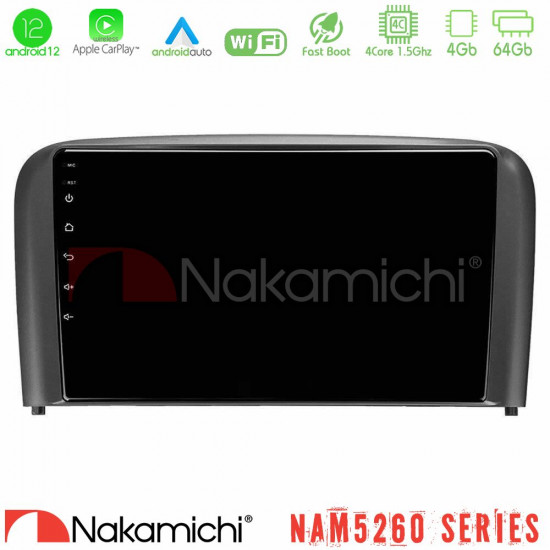 Nakamichi NAM5260 Series 4Core Android12 4+64GB Volvo S80 1998-2006 Navigation Multimedia Tablet 9 Με Carplay -amp; Android Auto Nakamichi NAM5260 Series 4Core Android12 4+64GB Volvo S80 1998-2006 Navigation Multimedia Tablet 9 Με Carplay -amp; Android Auto