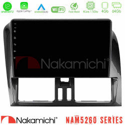 Nakamichi NAM5260 Series 4Core Android12 4+64GB Volvo XC60 2009-2012 Navigation Multimedia Tablet 9 Με Carplay -amp; Android Auto