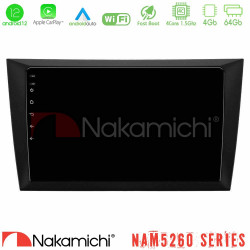 Nakamichi NAM5260 Series 4Core Android12 4+64GB Vw Golf 6 Navigation Multimedia Tablet 9 Με Carplay -amp; Android Auto
