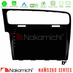 Nakamichi NAM5260 Series 4Core Android12 4+64GB VW GOLF 7 Navigation Multimedia Tablet 10 Με Carplay -amp; Android Auto