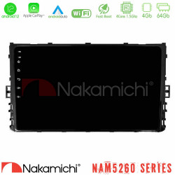 Nakamichi NAM5260 Series 4Core Android12 4+64GB VW MQB 2017-gt; Navigation Multimedia Tablet 9 Με Carplay -amp; Android Auto