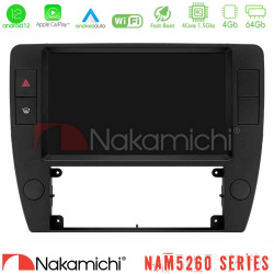 Nakamichi NAM5260 Series 4Core Android12 4+64GB VW Passat B5 2001-2005 Navigation Multimedia Tablet 9 Με Carplay -amp; Android Auto