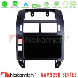 Nakamichi NAM5260 Series 4Core Android12 4+64GB VW Polo 2002-2009 Navigation Multimedia Tablet 9 Με Carplay -amp; Android Auto