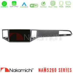 Nakamichi NAM5260 Series 4Core Android12 4+64GB VW Sportsvan 2014-2020 Navigation Multimedia Tablet 10 (Silver/Grey Color) Με Carplay -amp; Android Auto