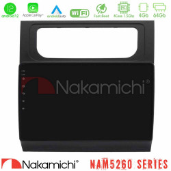 Nakamichi NAM5260 Series 4Core Android12 4+64GB VW Touran 2011-2015 Navigation Multimedia Tablet 10 Με Carplay -amp; Android Auto