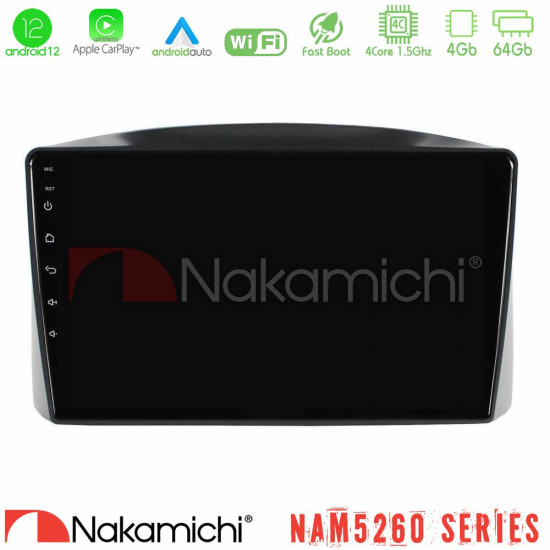 Nakamichi NAM5260 Series Jeep Grand Cherokee 2005-2007 4Core Android12 4+64GB Navigation Multimedia Tablet 10? Με Carplay -amp; Android Auto Με Carplay -amp; Android