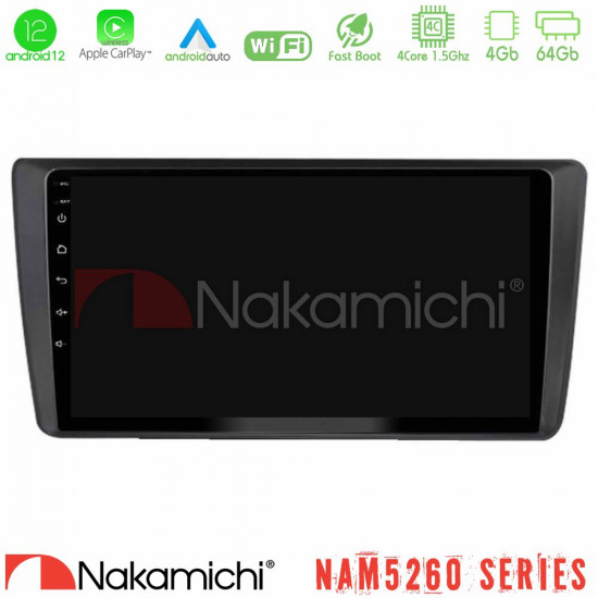 Nakamichi NAM5260 Series Skoda Octavia 2004-2012 4Core Android12 4+64GB Navigation Multimedia Tablet 9? Με Carplay - Android Auto Nakamichi NAM5260 Series Skoda Octavia 2004-2012 4Core Android12 4+64GB Navigation Multimedia Tablet 9? Με Carplay - Android Auto