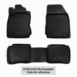 NISSAN ALMERA N16 CLASSIC 2006+  ΠΑΤΑΚΙΑ ΜΑΡΚΕ ΛΑΣΤΙΧΟ ΣΚΑΦΑΚΙΑ (ΜΑΥΡΑ) - 4 ΤΕΜ.