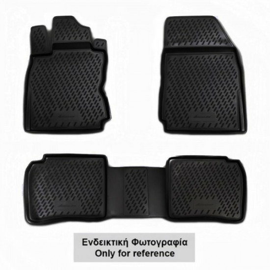 NISSAN ALMERA N16 CLASSIC 2006+  ΠΑΤΑΚΙΑ ΜΑΡΚΕ ΛΑΣΤΙΧΟ ΣΚΑΦΑΚΙΑ (ΜΑΥΡΑ) - 4 ΤΕΜ.