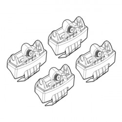 Nordrive FIAT 500 07/07> KIT ΑΚΡΑ (ΠΟΔΙΑ) ΓΙΑ ΜΠΑΡΕΣ NORDRIVE
