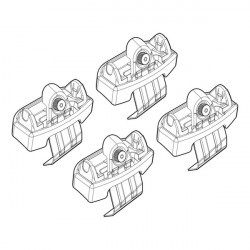 Nordrive FIAT 500X 11/14> KIT ΑΚΡΑ (ΠΟΔΙΑ) ΓΙΑ ΜΠΑΡΕΣ NORDRIVE