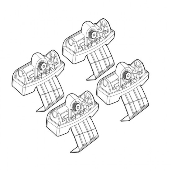 Nordrive FORD C-MAX 11/10> KIT ΑΚΡΑ (ΠΟΔΙΑ) ΓΙΑ ΜΠΑΡΕΣ NORDRIVE