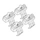 Nordrive FORD C-MAX 11/10> KIT ΑΚΡΑ (ΠΟΔΙΑ) ΓΙΑ ΜΠΑΡΕΣ NORDRIVE