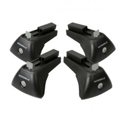Nordrive KIT ΑΚΡΑ (ΠΟΔΙΑ) RAIL-X ΓΙΑ ΑΛΟΥΜΙΝΙΟΥ ΜΠΑΡΕΣ QUADRA NORDRIVE ME FLUSH RAILING ME ΚΛΕΙΔΙ - 4 TEM.