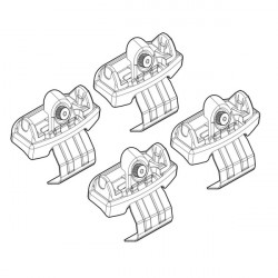 Nordrive LAND ROVER EVOQUE 5D 04/11> KIT ΑΚΡΑ (ΠΟΔΙΑ) ΓΙΑ ΜΠΑΡΕΣ NORDRIVE