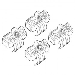 Nordrive MAZDA 3 5D 01/14> KIT ΑΚΡΑ (ΠΟΔΙΑ) ΓΙΑ ΜΠΑΡΕΣ NORDRIVE