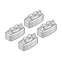 Nordrive MERCEDES E-KLAS W211 3/02-2/09 KIT ΑΚΡΑ (ΠΟΔΙΑ) ΓΙΑ ΜΠΑΡΕΣ NORDRIVE
