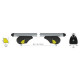 Nordrive ΜΠΑΡΕΣ ΟΡΟΦΗΣ ΓΙΑ S/W RAIL-TOP ΑΛΟΥΜΙΝΙΟΥ 120cm ΜΕ ΚΛΕΙΔΙ 2τεμ.