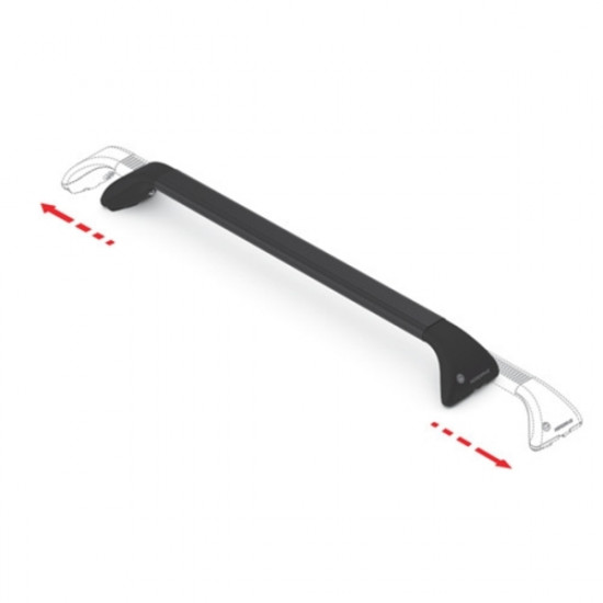 Nordrive ΜΠΑΡΕΣ SW ΜΑΥΡΕΣ SNAP-FIT ΜΕ ΚΛΕΙΔΙ 109-161CM