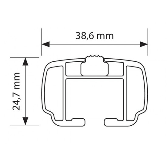Nordrive Ολοκληρωμένο σετ (Μπάρες-Πόδια) Nowa M (120 cm)