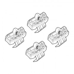 Nordrive OPEL CORSA F 5D 09/19> / PEUGEOT 208 5D 11/19> KIT ΑΚΡΑ (ΠΟΔΙΑ) ΓΙΑ ΜΠΑΡΕΣ NORDRIVE
