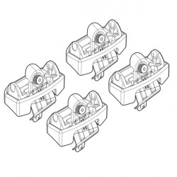 Nordrive PEUGEOT 206 3D PLUS 09/98> KIT ΑΚΡΑ (ΠΟΔΙΑ) ΓΙΑ ΜΠΑΡΕΣ NORDRIVE
