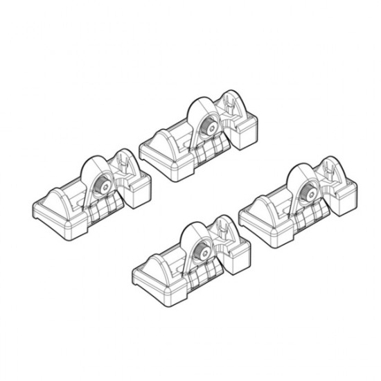 Nordrive RENAULT CLIO 5D 03/98>09/05 / CLIO STORIA 10/05>01/11 KIT ΑΚΡΑ (ΠΟΔΙΑ) ΓΙΑ ΜΠΑΡΕΣ NORDRIVE